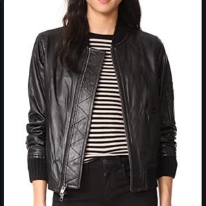 Vince Leather Bomber
